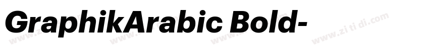 GraphikArabic Bold字体转换